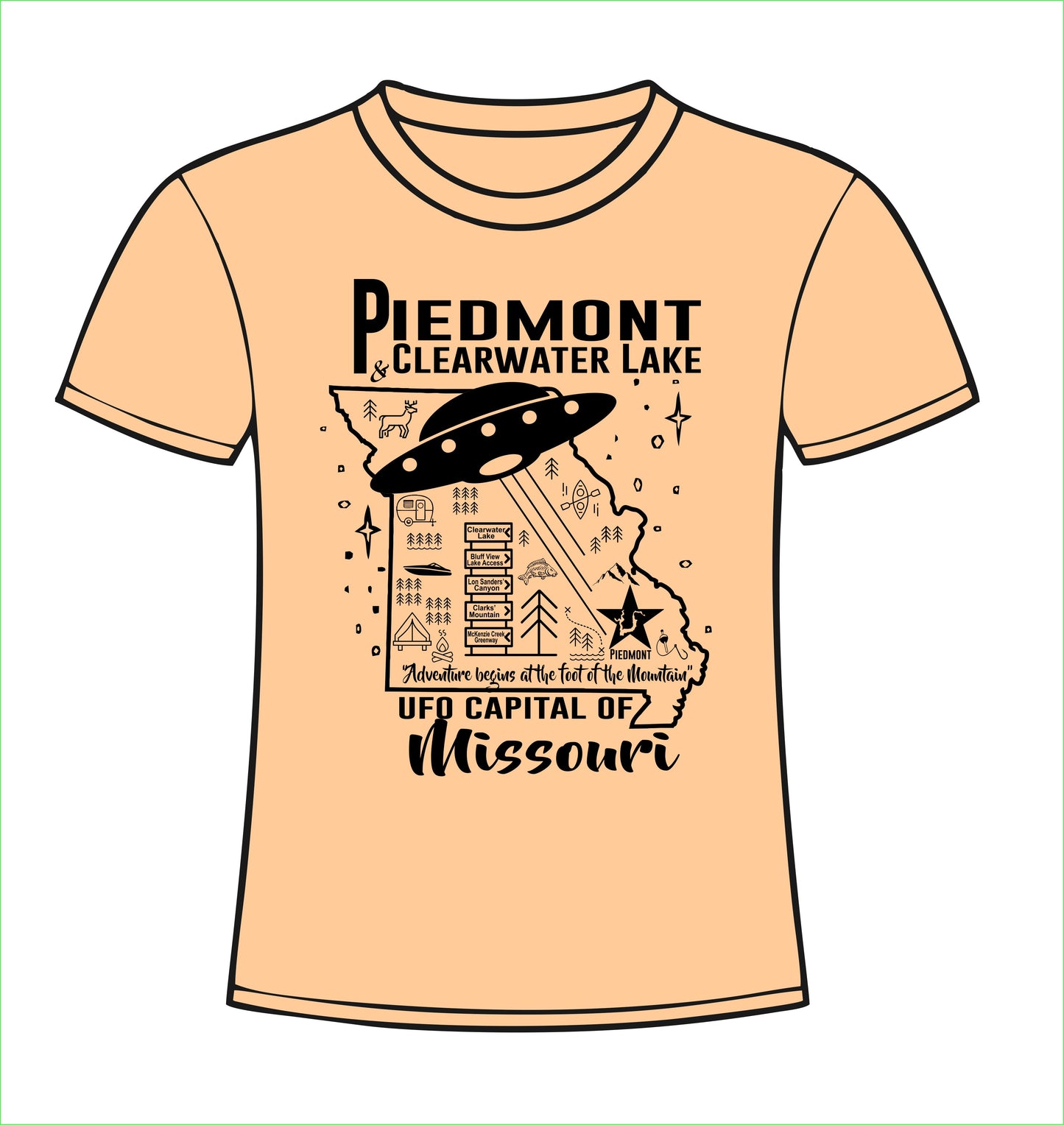 0002 - Piedmont MO T-Shirt ADULT In Stock